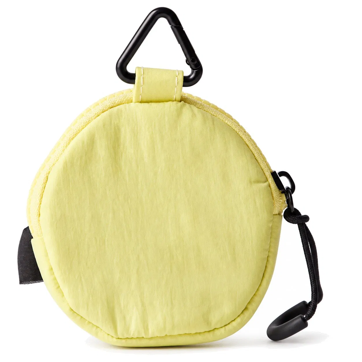 Custom Mini Round Coin Key Pouch with Zipper and Triangle Clasp for Daily Use