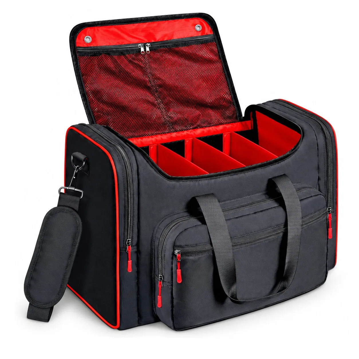 Custom Polyester Sneaker Travel Gym Duffle Bag with Adjustable Compartments