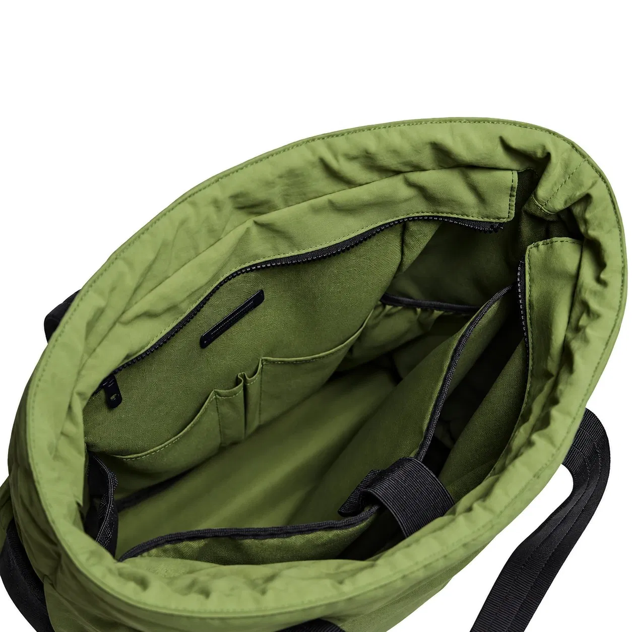 Custom Polyester Quilted Laptop Tote Bag with Zipper for Travel and Daily Use