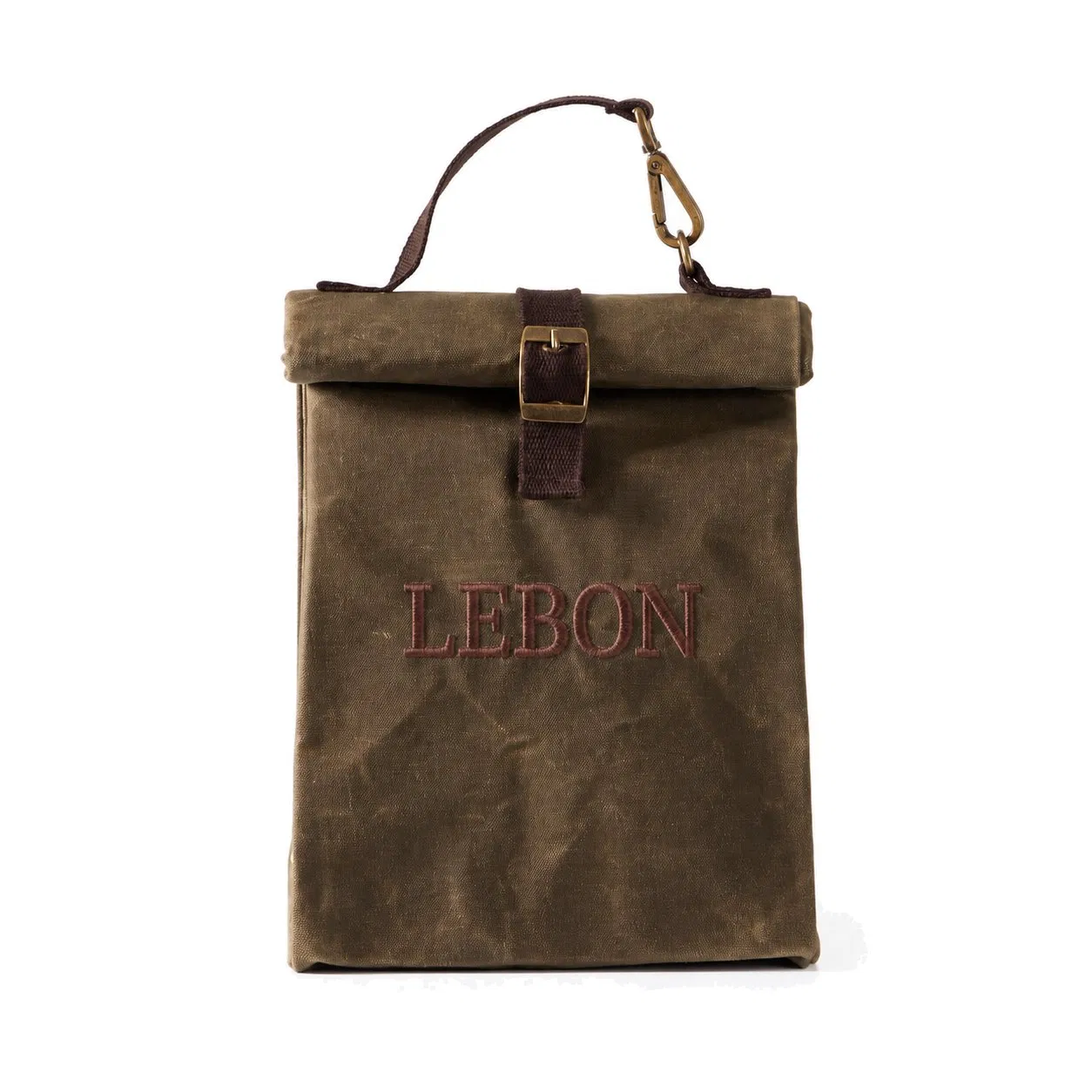 Custom Waxed Canvas Insulated Cooler Bag with Storage Pockets for Picnic and Camping