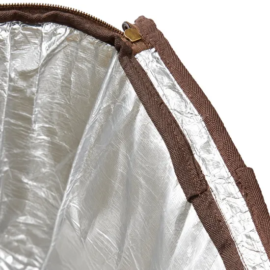 Custom Waxed Canvas Insulated Cooler Bag with Storage Pockets for Picnic and Camping