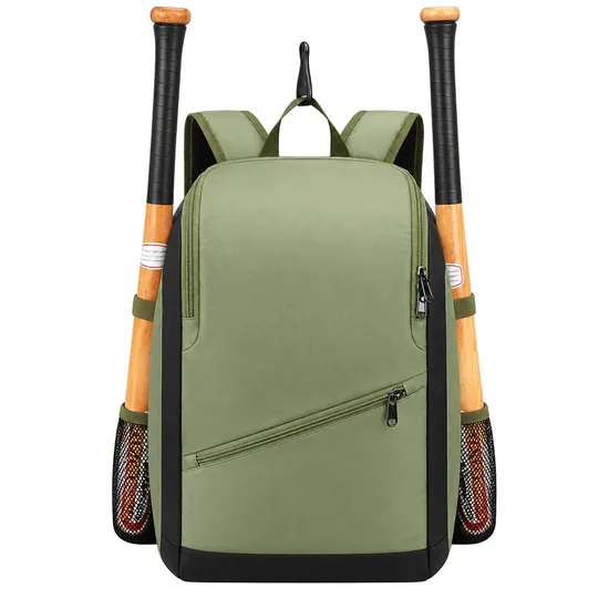 Custom Polyester Sports Equipment Backpack with Multiple Pockets for Baseball and Softball