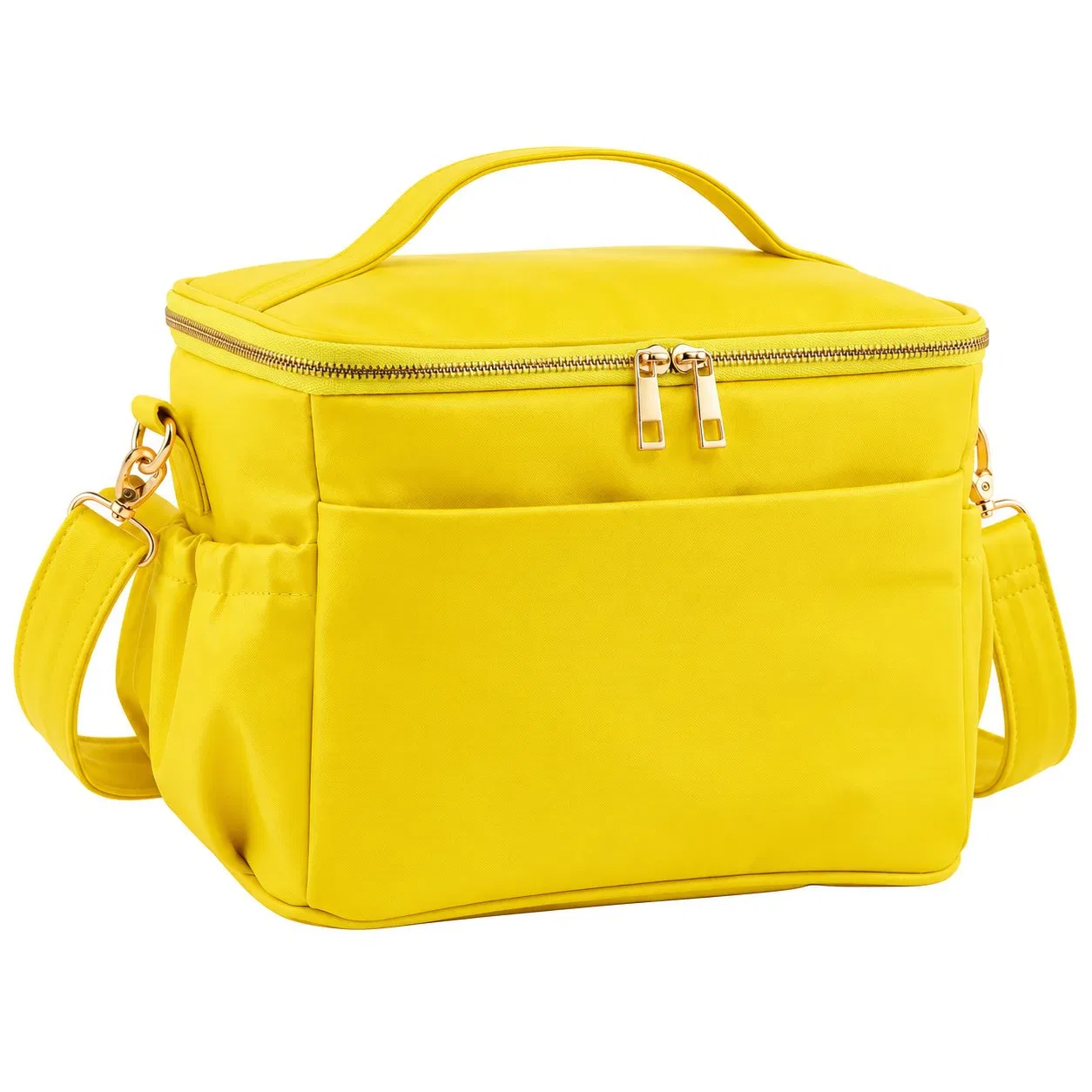 Custom Insulated Lunch Tote Cooler Bag with PEVA Lining and Removable Shoulder Strap