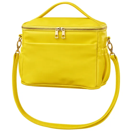Custom Insulated Lunch Tote Cooler Bag with PEVA Lining and Removable Shoulder Strap