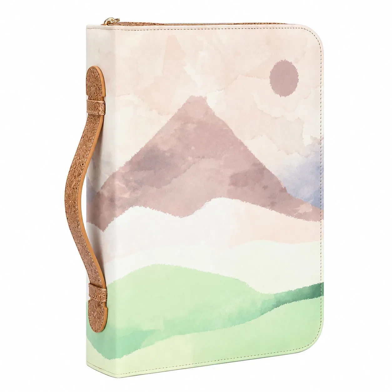Custom Bible Book Carrier Case with Handle and Storage Pockets for Daily Travel
