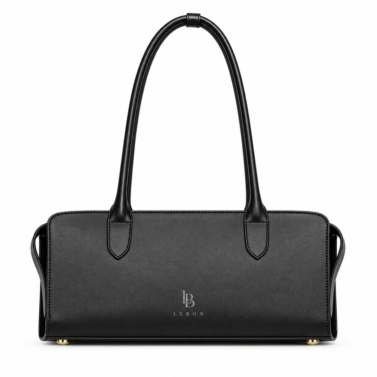 Custom PU Leather Shoulder Handbag with Zipper and Polyester Lining for Daily Travel