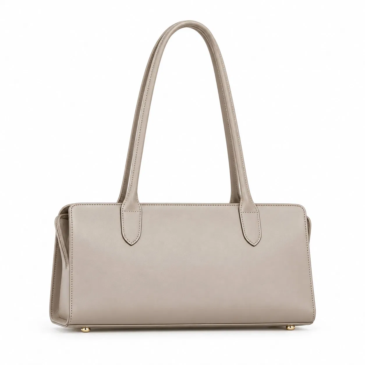 Custom PU Leather Shoulder Handbag with Zipper and Polyester Lining for Daily Travel