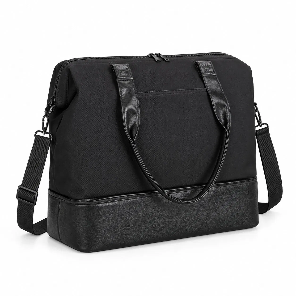 Custom Oxford Weekender Travel Duffle Bag with Adjustable Strap and Shoe Compartment