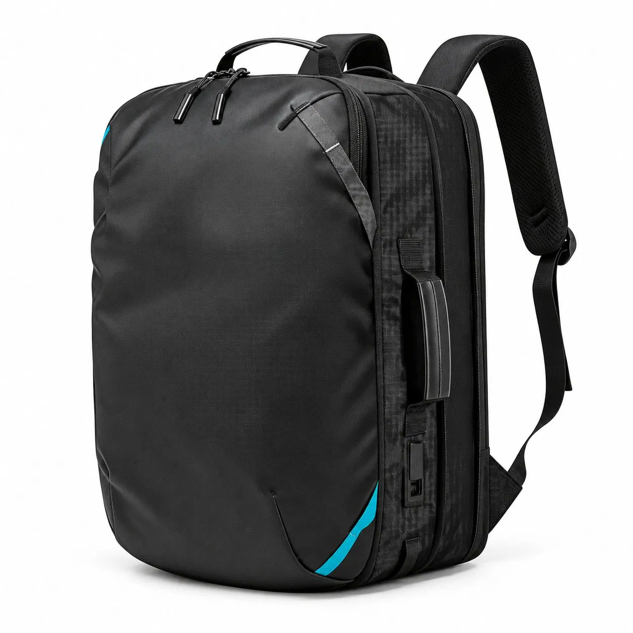 Custom Oxford Laptop Travel Backpack with USB Port and Hidden Zipper Pocket for Business