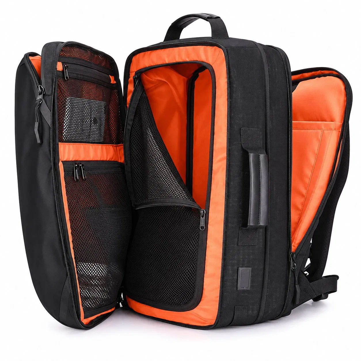 Custom Oxford Laptop Travel Backpack with USB Port and Hidden Zipper Pocket for Business