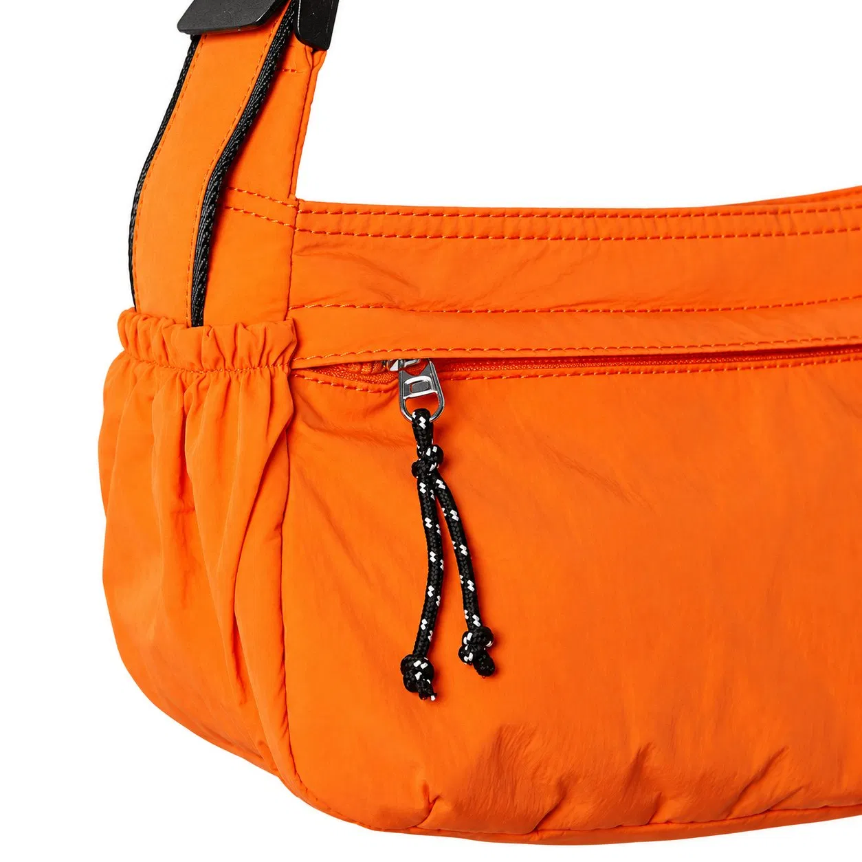 Custom Logo Lightweight Women Crossbody Shoulder Bag with Adjustable Strap and Zipper Pockets