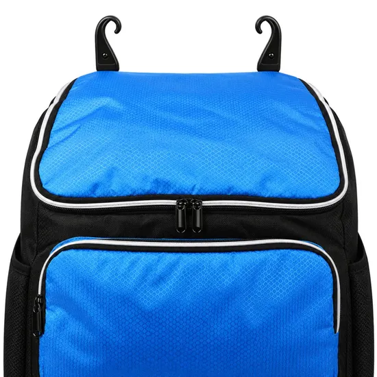 Custom Logo Polyester Baseball Softball Equipment Backpack with Bat Storage and Shoe Compartment