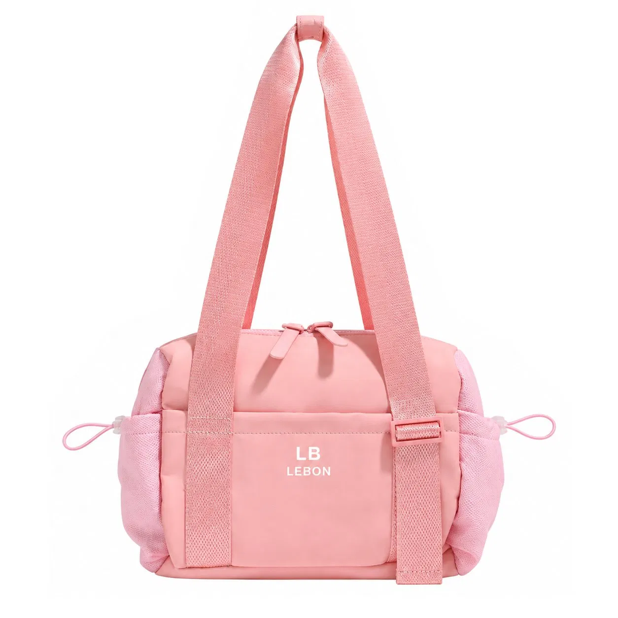 Custom Logo Polyester Mini Gym Shoulder Tote Bag with Zipper Closure for Women Yoga Travel