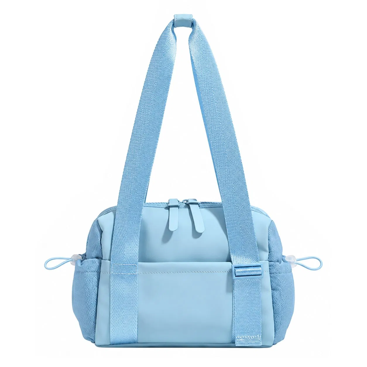 Custom Logo Polyester Mini Gym Shoulder Tote Bag with Zipper Closure for Women Yoga Travel