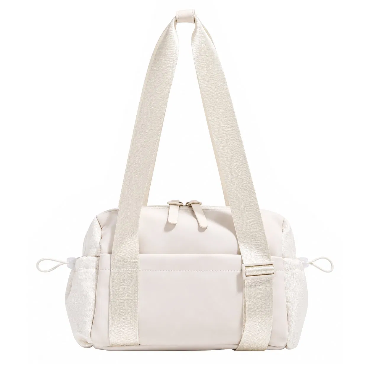 Custom Logo Polyester Mini Gym Shoulder Tote Bag with Zipper Closure for Women Yoga Travel