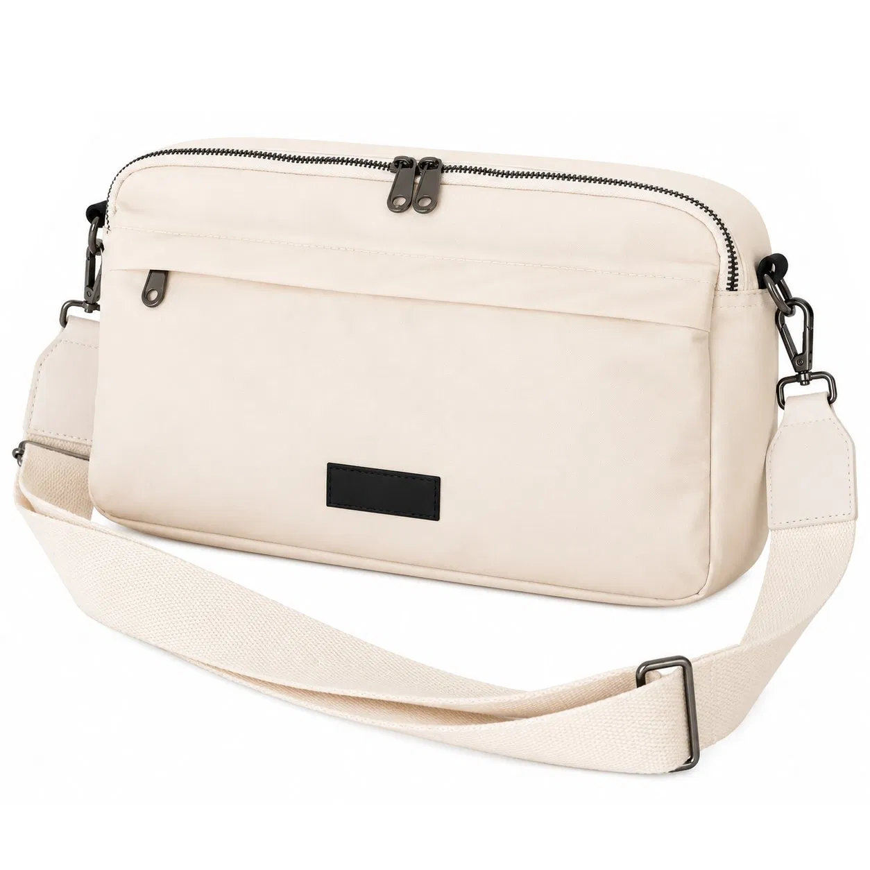 Custom Puffy Stroller Organizer Diaper Bag with Insulated Bottle Holders and Shoulder Strap