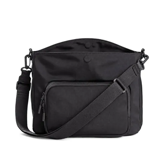 Custom Nylon Convertible Stroller Organizer Diaper Bag with Bottle Holders and Detachable Wristlet