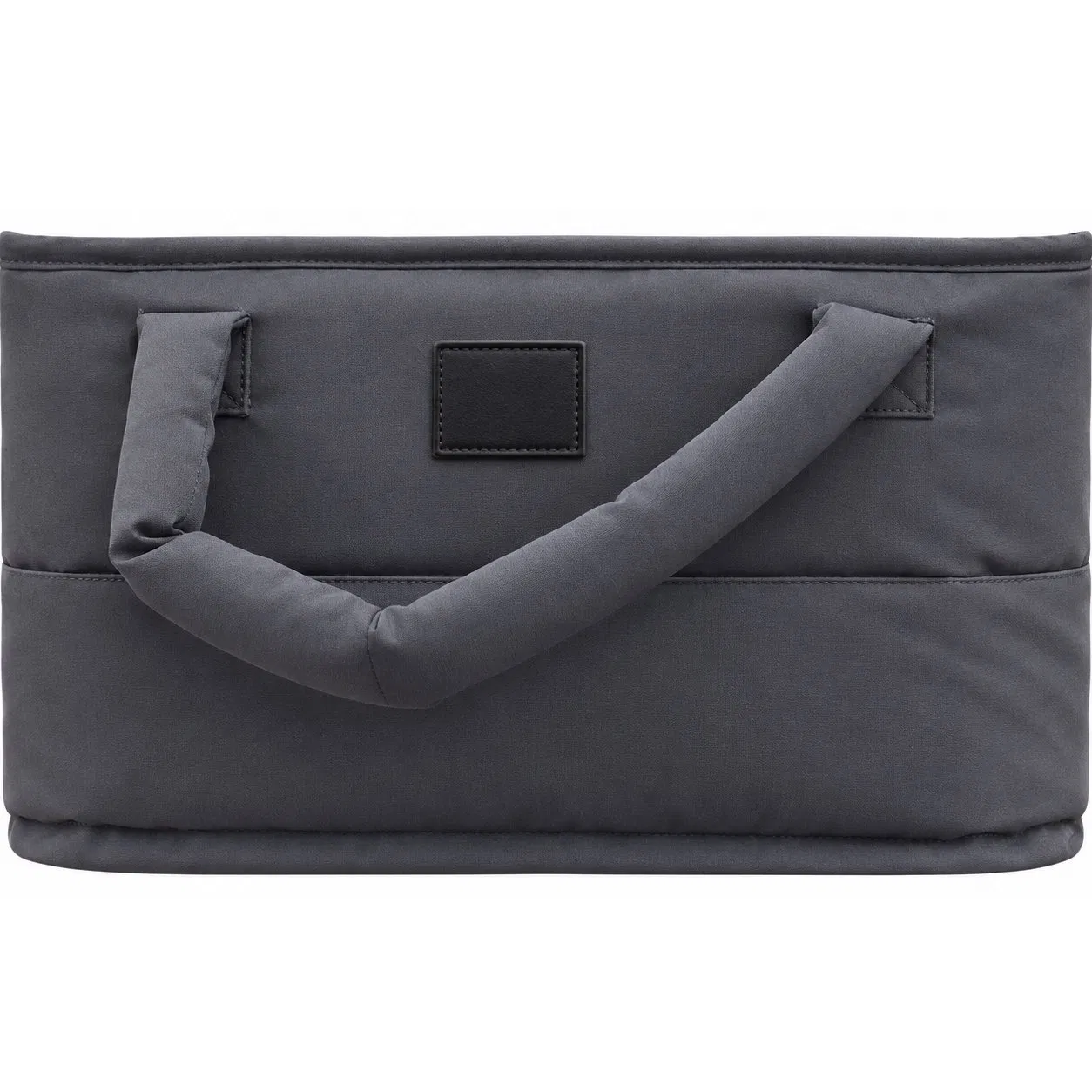 Custom Quilted Nylon Stroller Organizer Diaper Tote Bag with Padded Handles and Open Compartments
