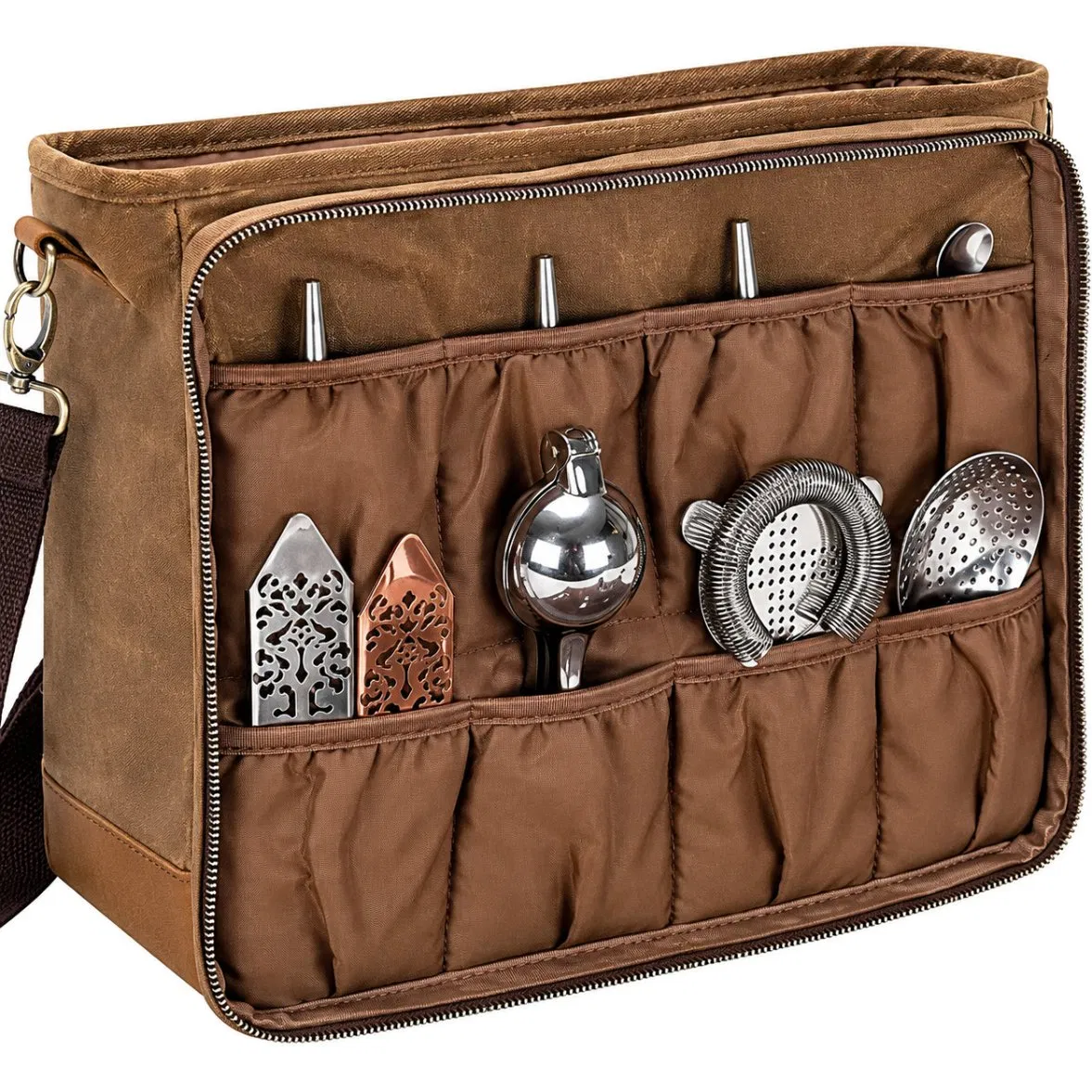 Custom Portable Tool Organizer Bag with Zipper Pockets and Multi Functional Storage