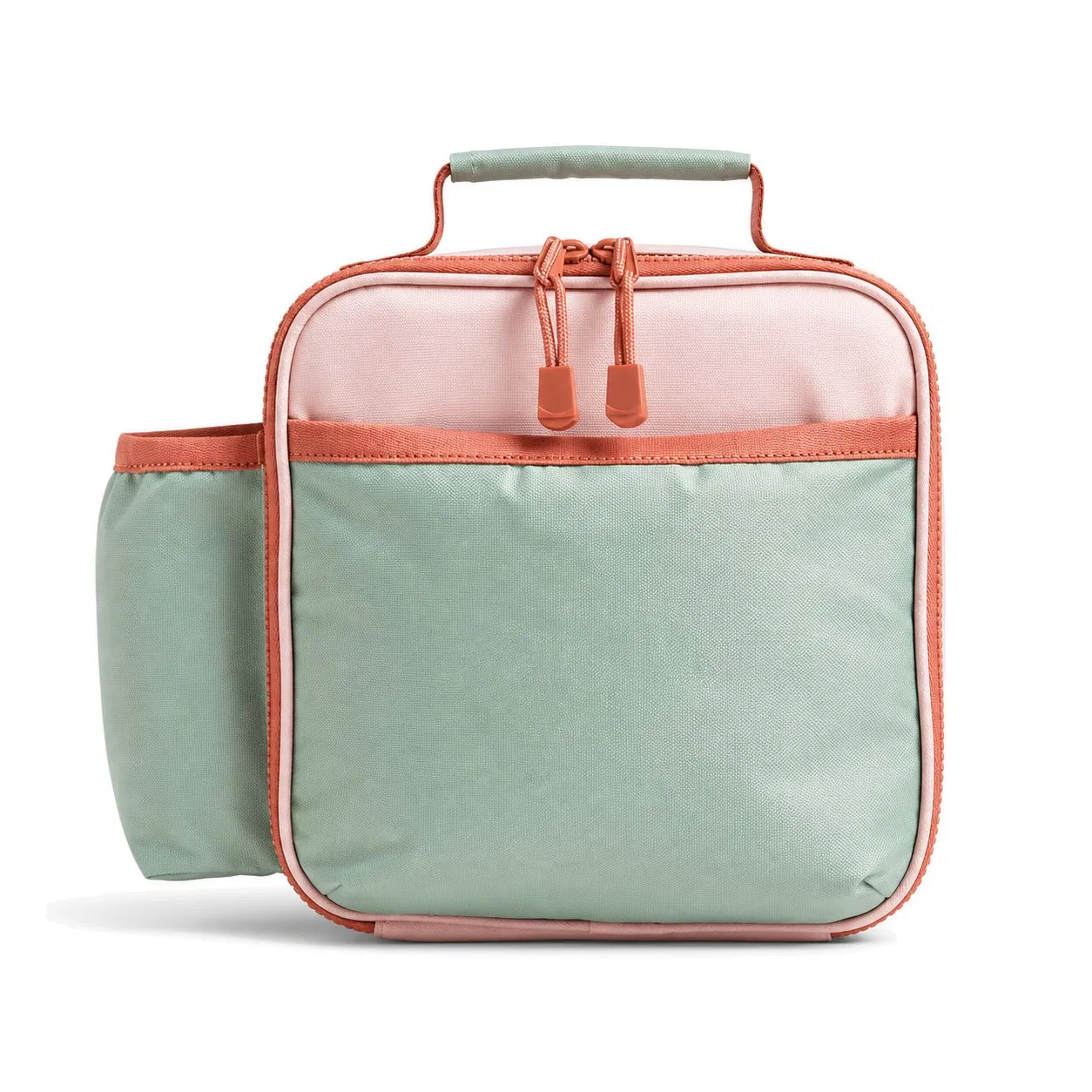 Custom Soft Insulated Kids Lunch Bag with Bottle Pocket and Padded Handle for School Picnics