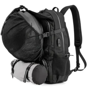 Custom Polyester Motorcycle Helmet Backpack for Cycling Outdoor Travel and Gear Storage