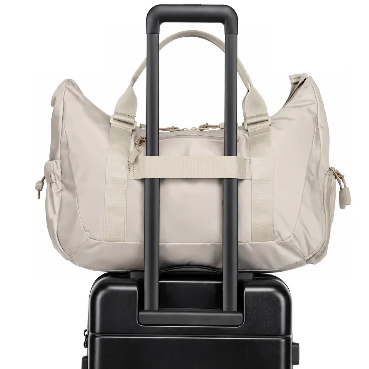Custom Weekend Gym Duffel Bag with Shoe Compartment Soft Handle and Adjustable Travel Strap