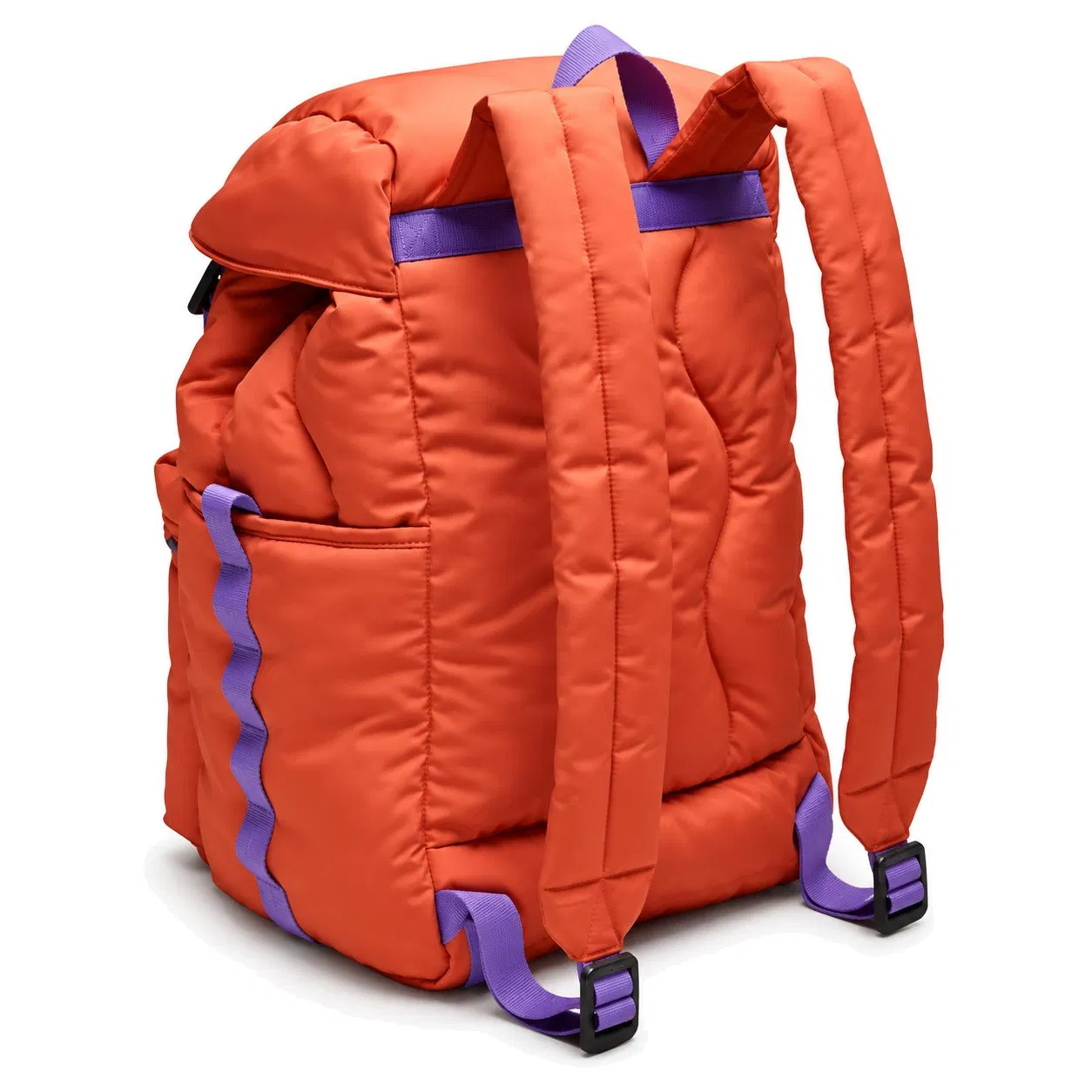 Custom Puffy Quilted Laptop Backpack with Interior Slot Pocket for Daily Outdoor Travel