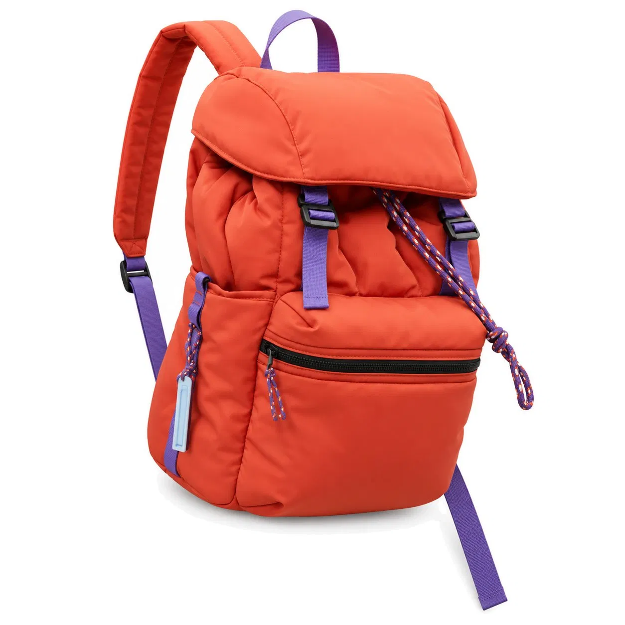 Custom Puffy Quilted Laptop Backpack with Interior Slot Pocket for Daily Outdoor Travel