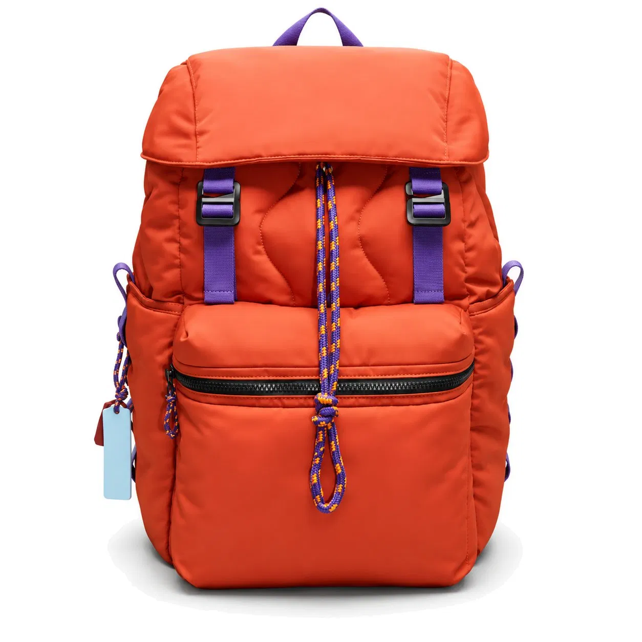 Custom Puffy Quilted Laptop Backpack with Interior Slot Pocket for Daily Outdoor Travel