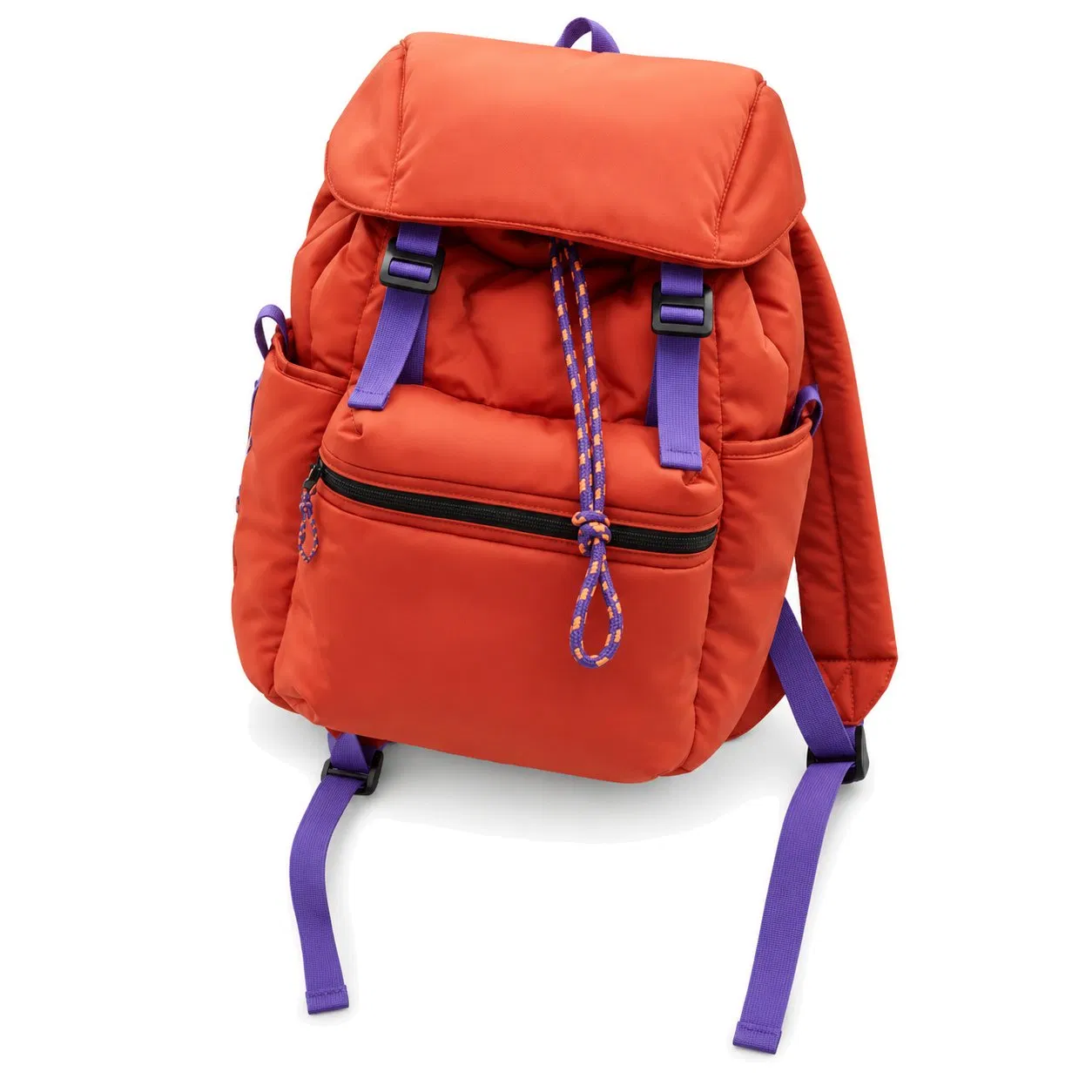 Custom Puffy Quilted Laptop Backpack with Interior Slot Pocket for Daily Outdoor Travel