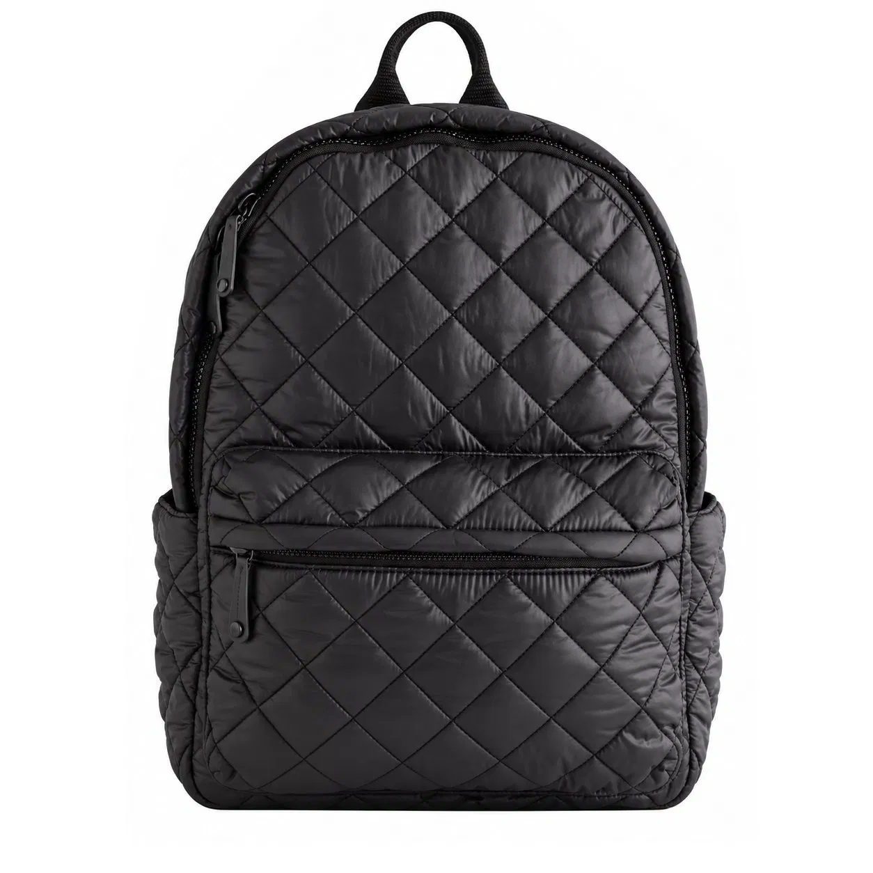Custom Quilted Commuter Laptop Backpack with Padded Sleeve and Luggage Handle Pocket for Travel