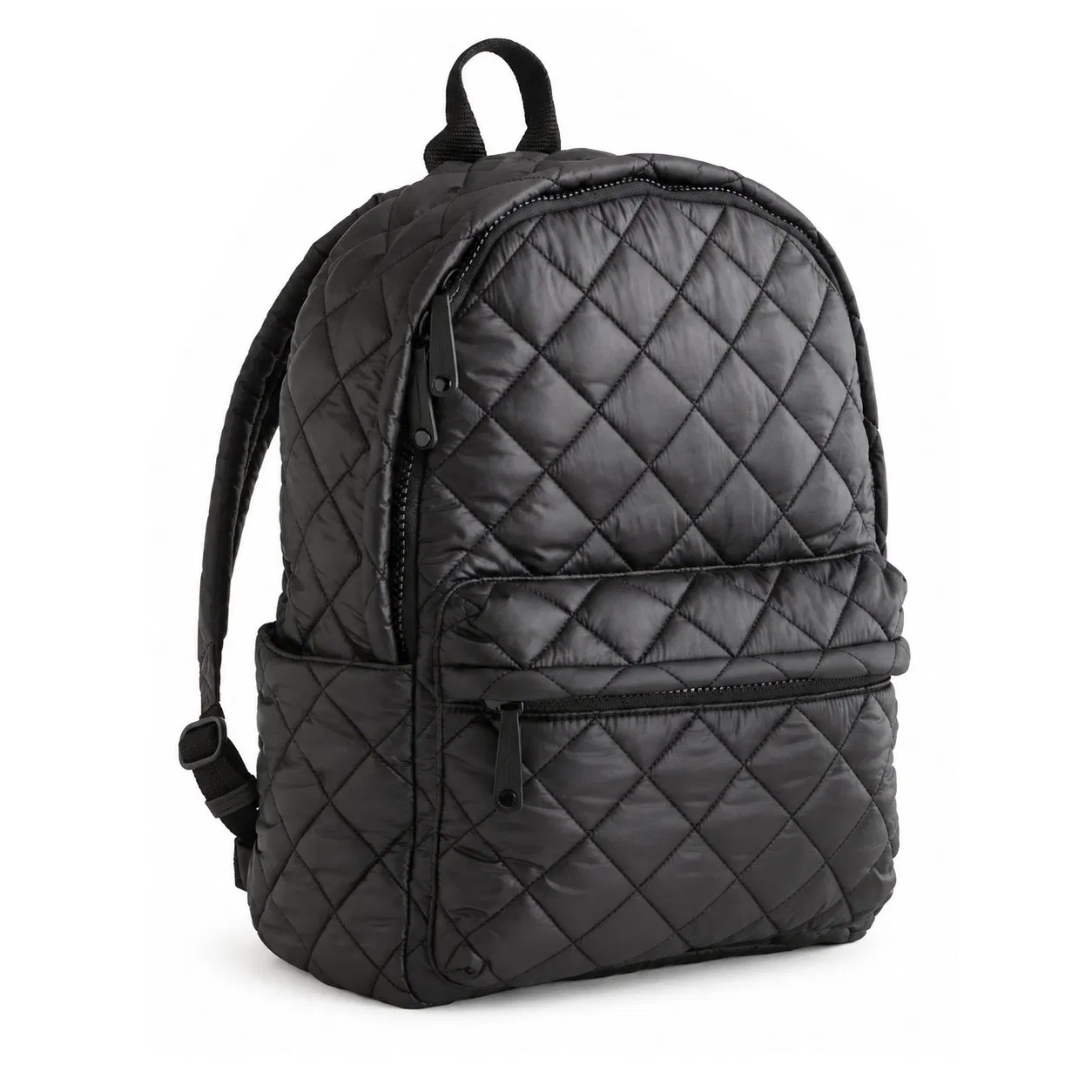 Custom Quilted Commuter Laptop Backpack with Padded Sleeve and Luggage Handle Pocket for Travel