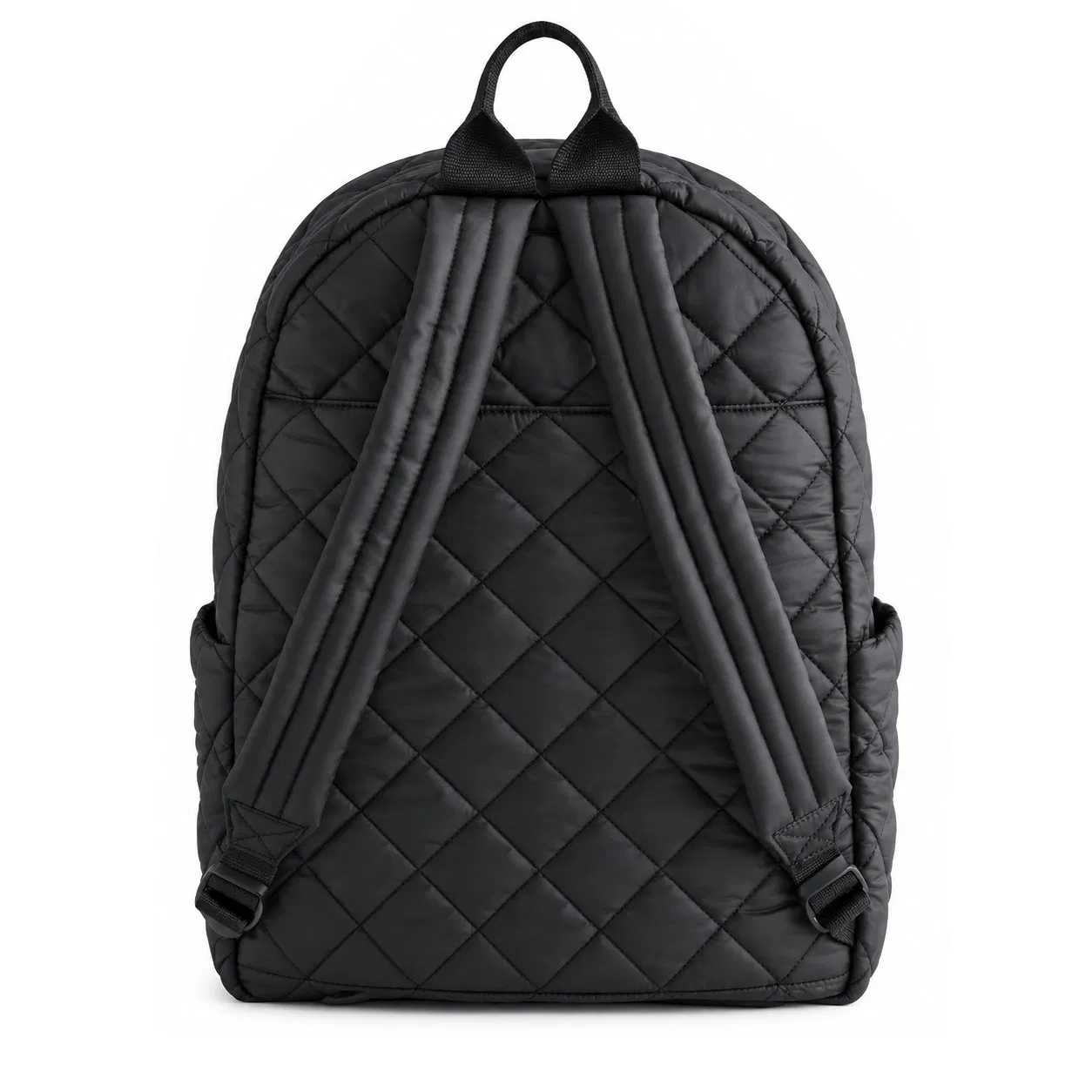 Custom Quilted Commuter Laptop Backpack with Padded Sleeve and Luggage Handle Pocket for Travel