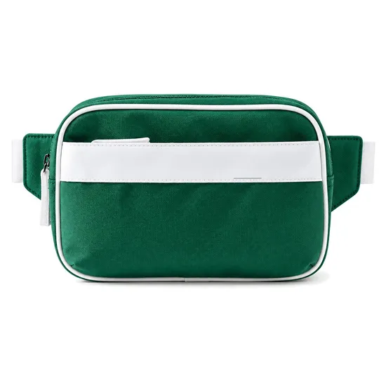 Custom Polyester Belt Waist Bag with Zipper Closure for Running Walking and Hiking