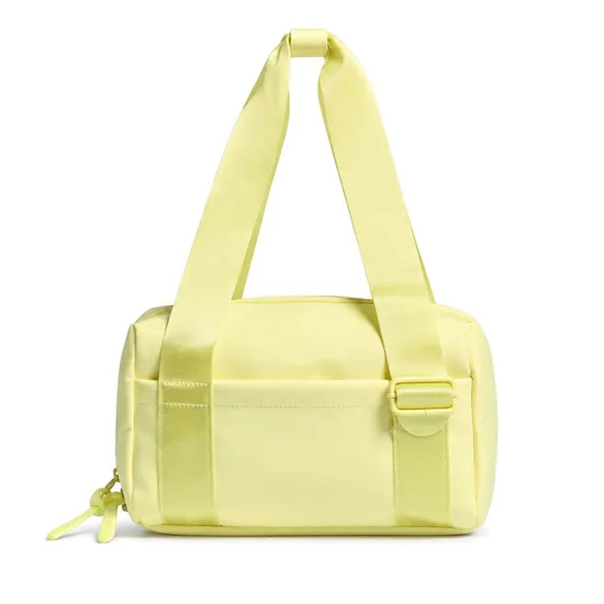 Custom Mini Nylon Gym Tote Bag for Women with Wet Compartment and Adjustable Strap