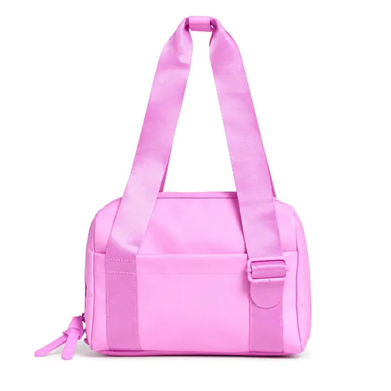 Custom Mini Nylon Gym Tote Bag for Women with Wet Compartment and Adjustable Strap