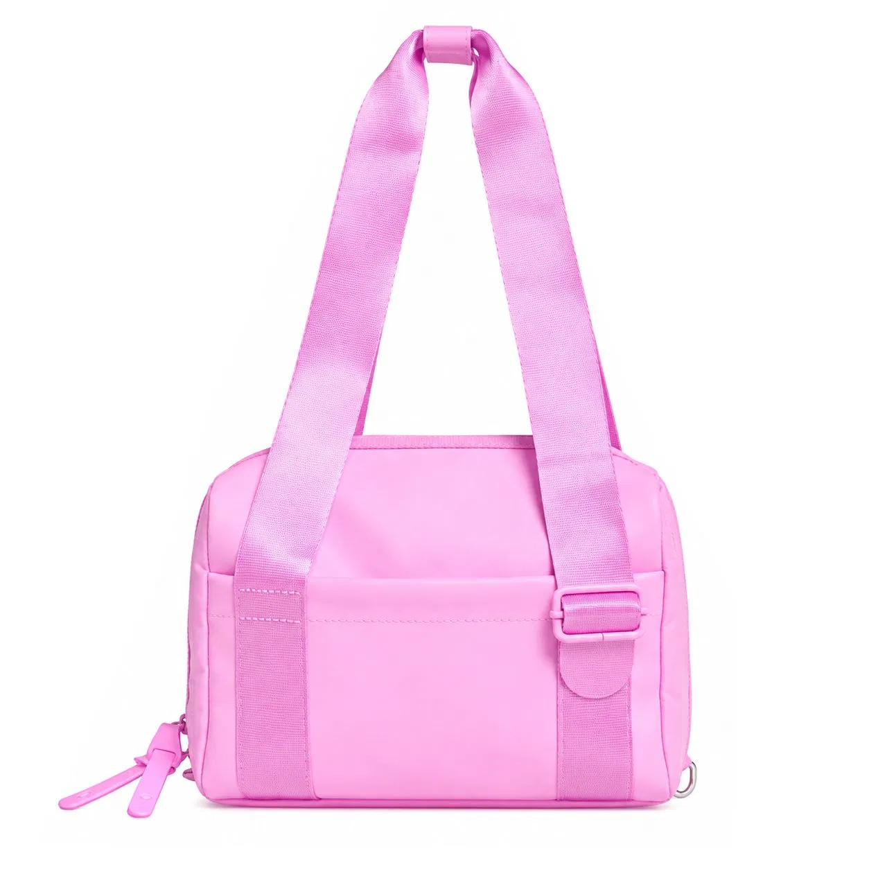 Custom Mini PU Leather Gym Tote Bag for Women with Adjustable Strap for Travel