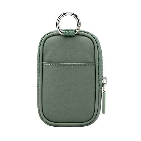 Custom Nylon Zipper Coin Purse Keychain Wallet for Cards and Small Daily Essentials