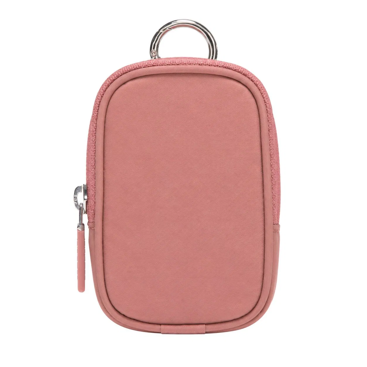 Custom Unisex Nylon Zipper Keychain Coin Purse with Detachable Card Holder for Daily Use