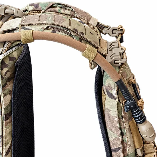 Custom Nylon Molle Helmet Backpack with Retention Straps for Hiking Camping and Travel