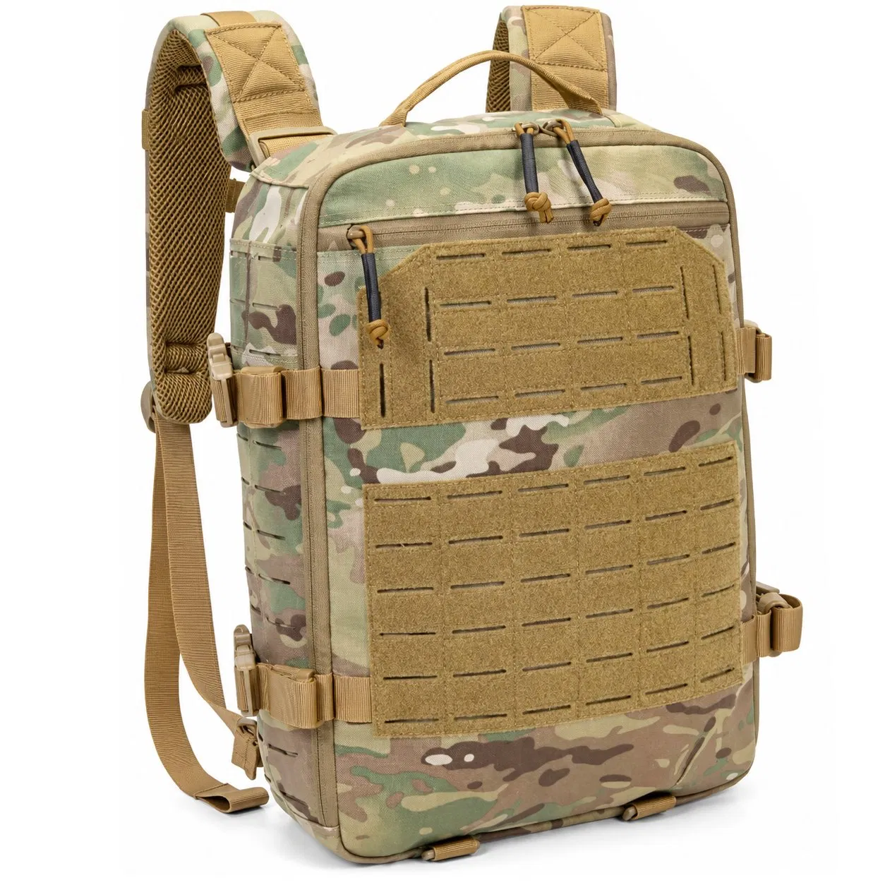 Custom Nylon Molle Helmet Backpack with Retention Straps for Hiking Camping and Travel