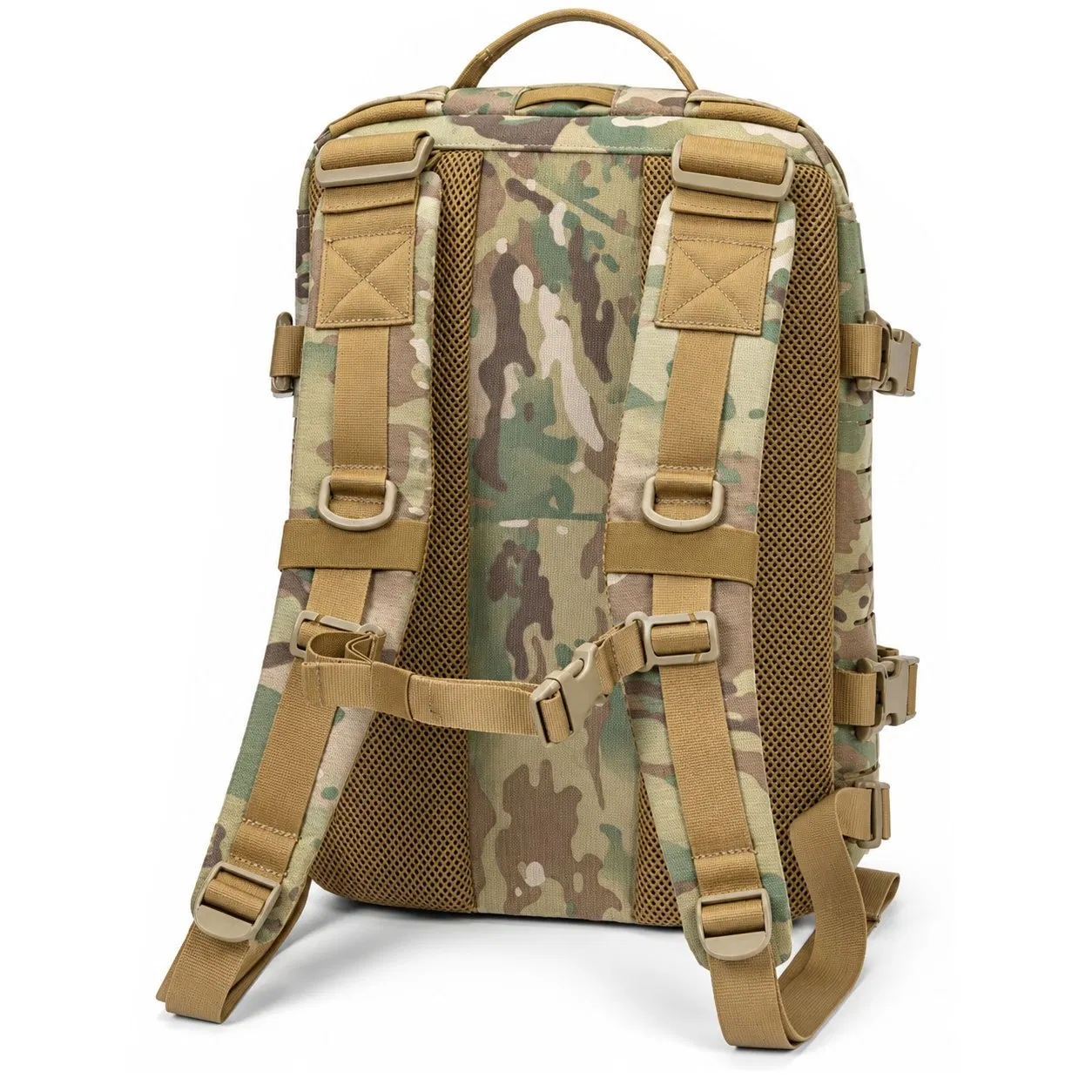 Custom Nylon Molle Helmet Backpack with Retention Straps for Hiking Camping and Travel
