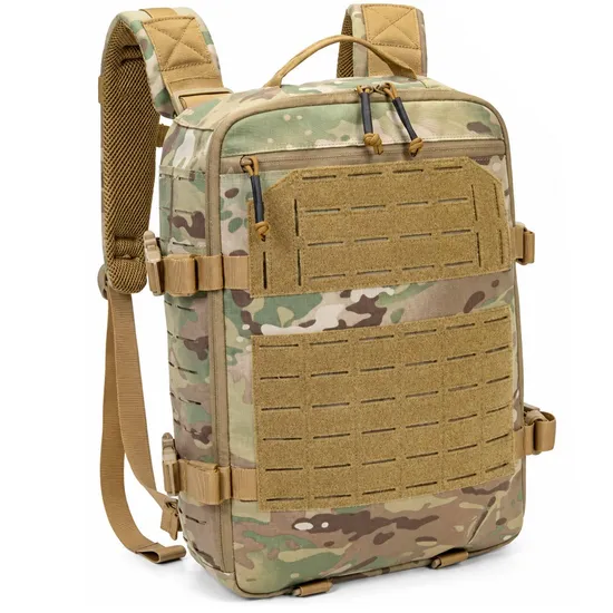 Custom Nylon Molle Helmet Backpack with Retention Straps for Hiking Camping and Travel