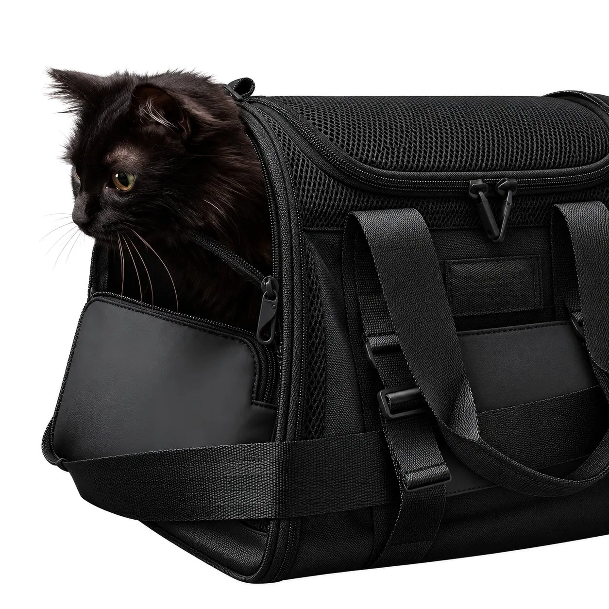 Custom Expandable Neoprene Pet Carrier Tote Bag for Dogs and Cats Outdoor Travel