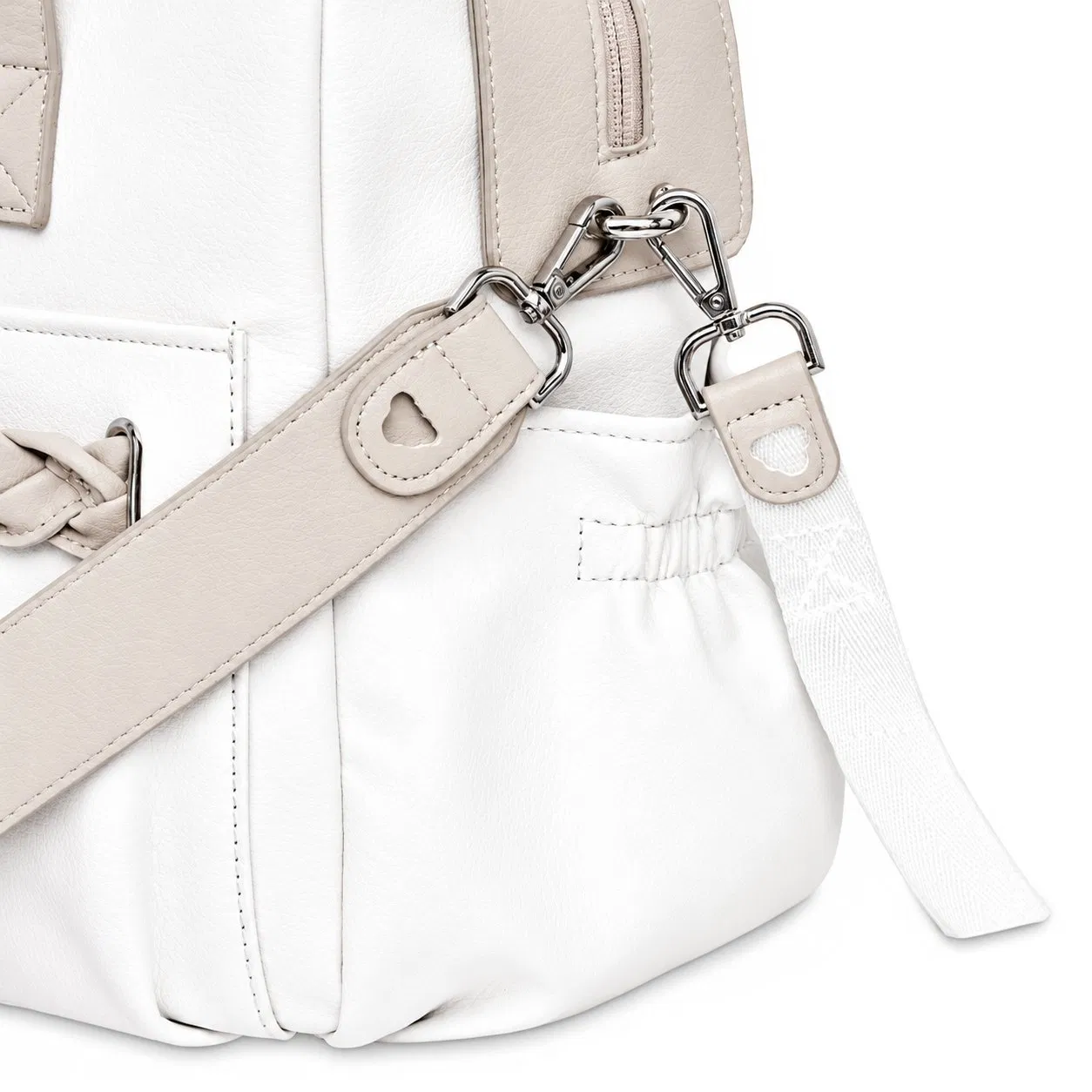 Custom PU Leather Women Tote Handbag with Zipper for Daily Shopping and Travel