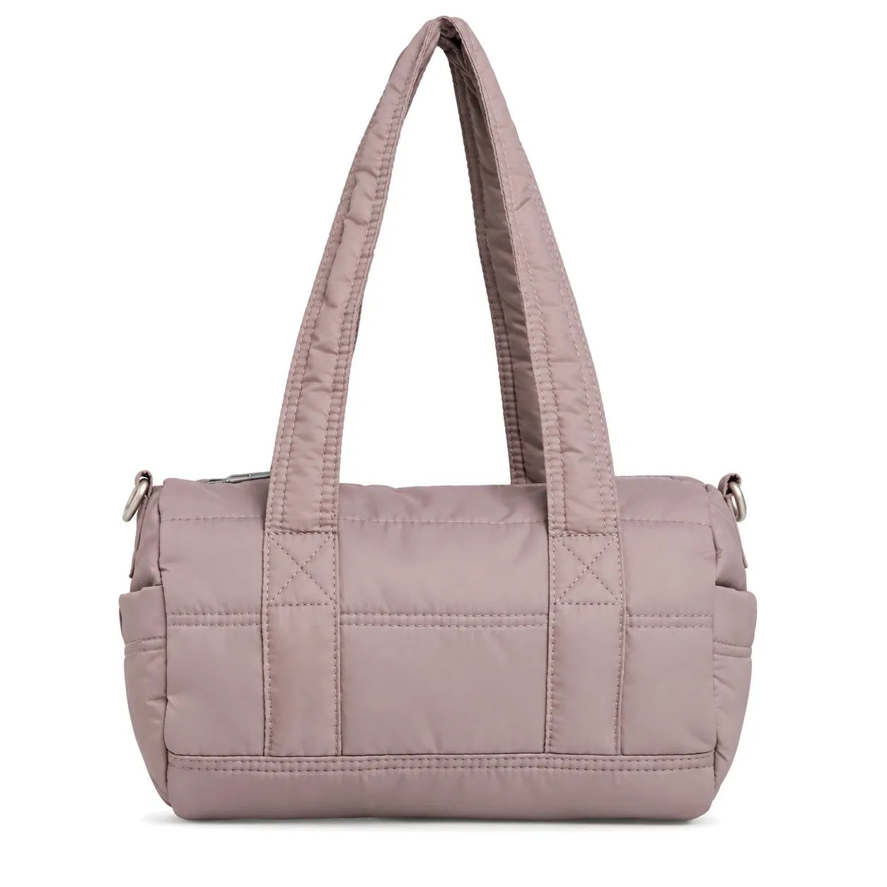 Custom Lightweight Quilted Nylon Women Tote Handbag with Zipper for Daily Travel
