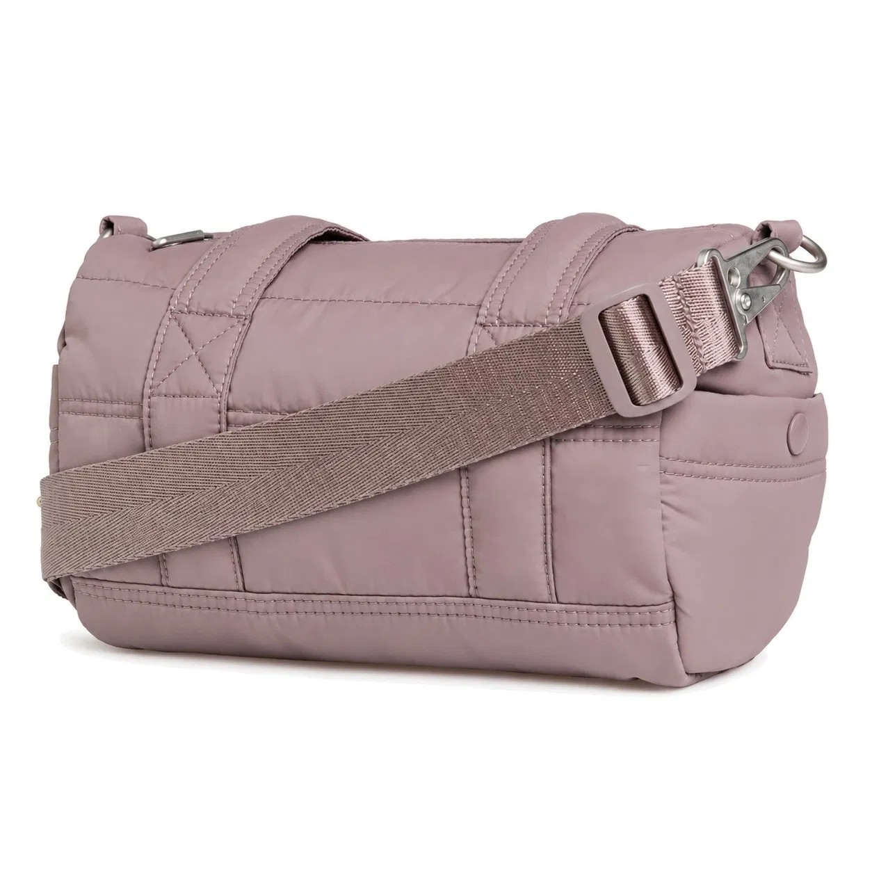 Custom Lightweight Quilted Nylon Women Tote Handbag with Zipper for Daily Travel
