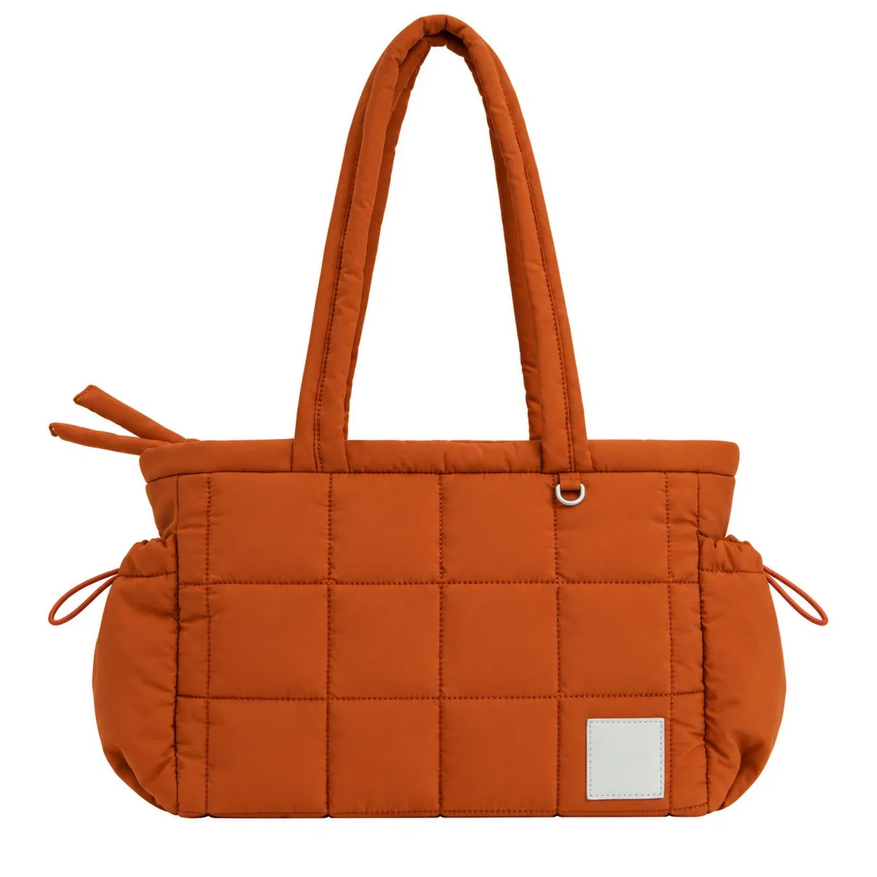 Custom Quilted Nylon Puffer Tote Bag for Women with Zipper for Office and Shopping