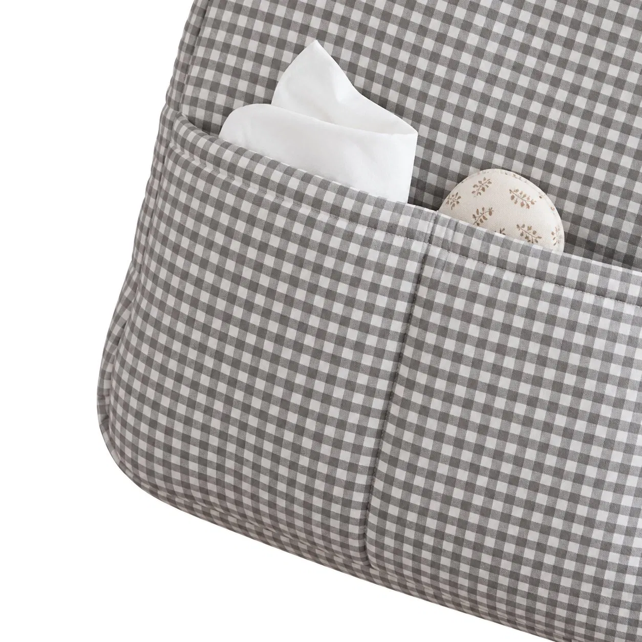 Custom Cotton Quilted Diaper Tote Bag for Maternity and Baby Essentials During Travel