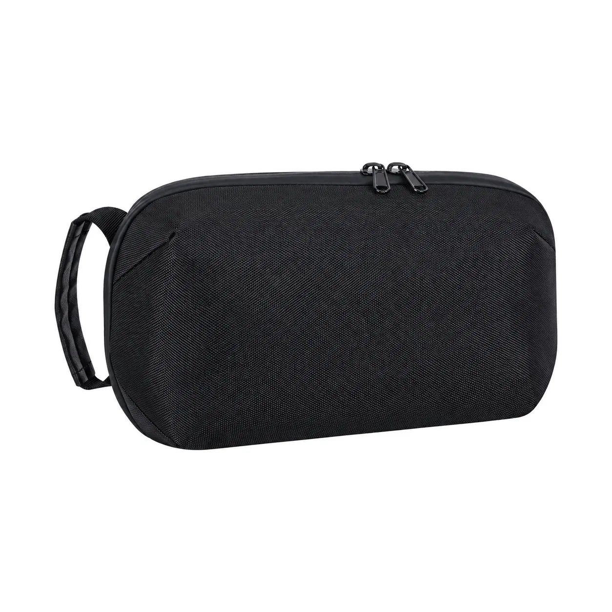 Custom Polyester Tech Organizer Pouch with Handle for Cables Chargers and Travel